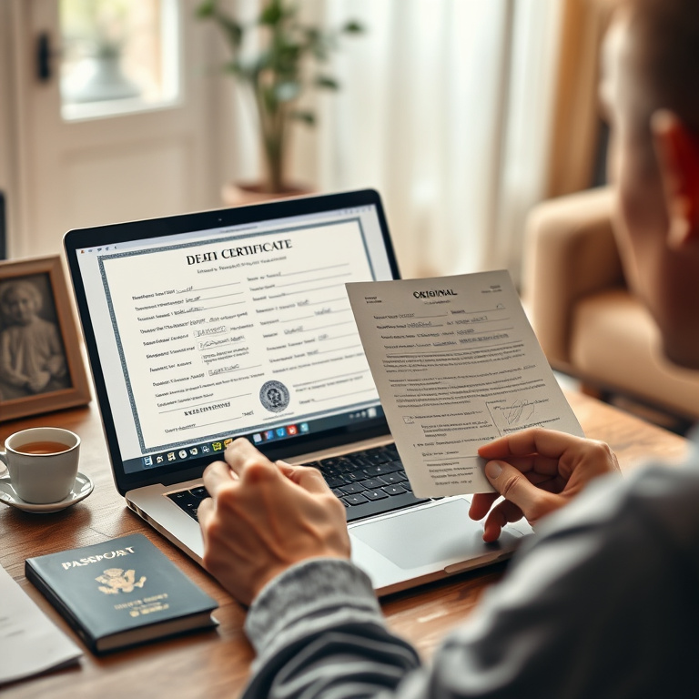 AI OCR Death Certificate PDFs Fast