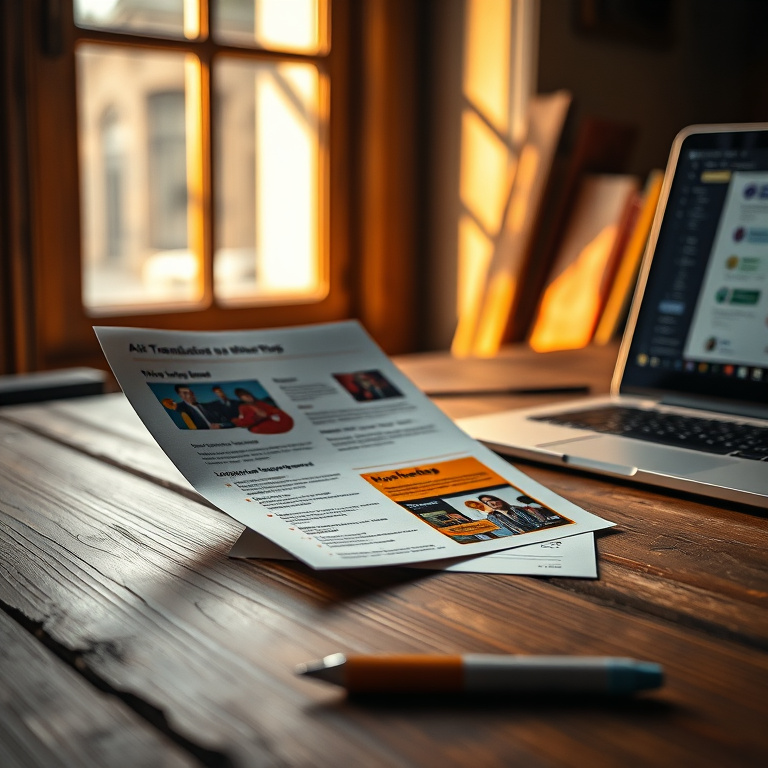 Fast AI OCR Flyer PDF Translation