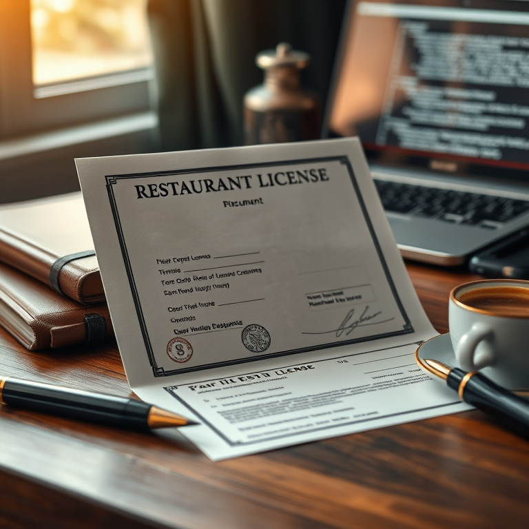 Restaurant License PDF Translation