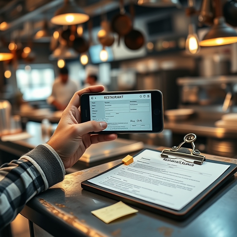 Restaurant License PDF Translation